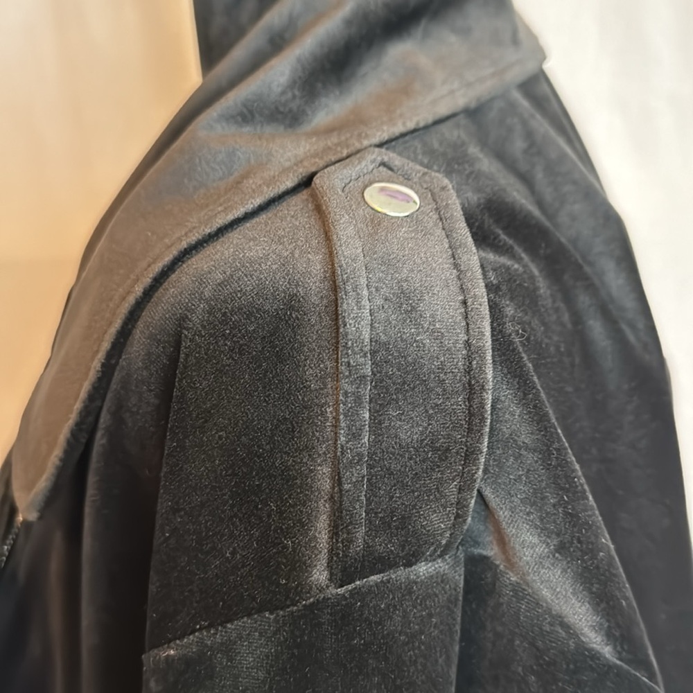 NWT Lauren Conrad Black Suede Moto Jacket in Size 3X, 0X - Picture 9 of 16